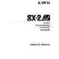 KAWAI SX240 Manual de Usuario