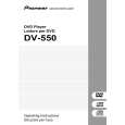 PIONEER DV-550 Manual de Usuario