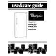 WHIRLPOOL EV150EXSW00 Manual de Usuario
