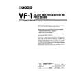 BOSS VF-1 Manual de Usuario