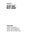 SONY BVP-500 Manual de Servicio