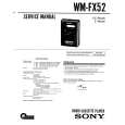 SONY WM-FX52 Manual de Servicio