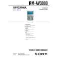 SONY RMAV3000 Manual de Servicio