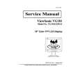 VIEWSONIC VG181 Manual de Servicio