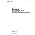 SONY RM-LG112 Manual de Usuario