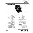 SONY CPJ-7 Manual de Servicio