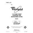 WHIRLPOOL MW8900XS3 Catálogo de piezas