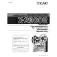 TEAC X2000R Manual de Usuario