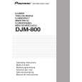 PIONEER DJM-800/WYXJ5 Manual de Usuario
