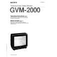 SONY GVM-2000 Manual de Usuario