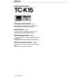 SONY TC-K15 Manual de Usuario