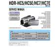 SONY HDR-HC7 Manual de Servicio