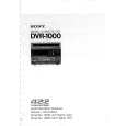 SONY DVR-1000 VOLUME 1 Manual de Servicio