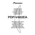 PIONEER PDP-V402EA Manual de Usuario