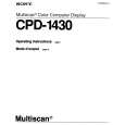 SONY CPD-1430 Manual de Usuario