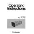PANASONIC WV7120D Manual de Usuario