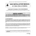 WHIRLPOOL FCG20600W Manual de Instalación
