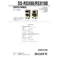 SONY SSRSX80 Manual de Servicio