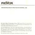 REVOX G-36 Manual de Usuario