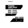 ROLAND SRA-2400 Manual de Usuario