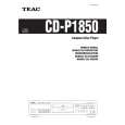 TEAC CD-P1850 Manual de Usuario