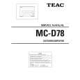 TEAC MC-D78 Manual de Servicio