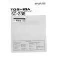 TOSHIBA SC-335 Manual de Servicio