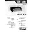 SONY TAN-5550 Manual de Servicio