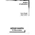 ARTHUR MARTIN ELECTROLUX AW910F Manual de Usuario