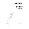 SHURE KSM137 Manual de Usuario