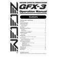 ZOOM GFX-3 Manual de Usuario