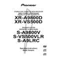 PIONEER XR-VS500D/YPWXJN Manual de Usuario