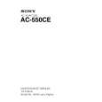 SONY AC-550CE Manual de Servicio