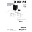 SONY SS-X1F Manual de Servicio