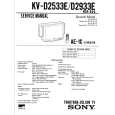 SONY KVD2533E Manual de Servicio