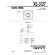 SONY XS-3027 Manual de Servicio